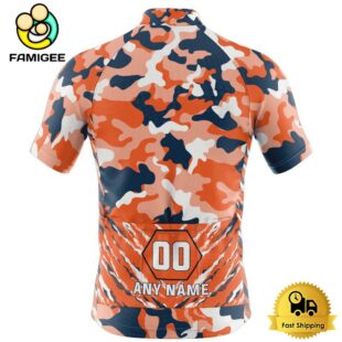 NFL Denver Broncos Custom Name Colorful Camo Cycling Jersey, Cycling Shirts