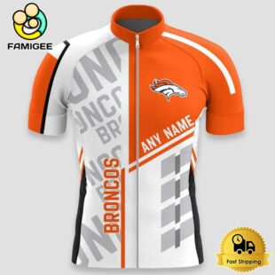 NFL Denver Broncos Custom Name Cycling Jersey, Cycling Shirts