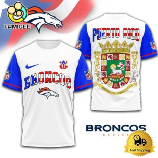NFL Denver Broncos Puerto Rican Heritage Day 3D Shirt