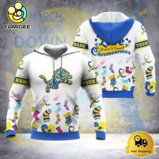 NFL Detroit Lions Down Syndrome Awareness 3D Hoodie