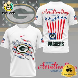NFL Green Bay Packers Celebrates National Aviation Day 3D Shirt