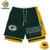 NFL Green Bay Packers Team Logo Custom Name Double-deck Sport Shorts
