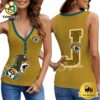 NFL Jacksonville Jaguars Mascot New 2025 Women V-Neck Ribbed Tank Top