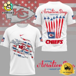 NFL Kansas City Chiefs Celebrates National Aviation Day 3D Shirt