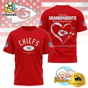 NFL Kansas City Chiefs Happy National Grandparents Day 3D Shirt