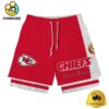 NFL Kansas City Chiefs Team Logo Custom Name Double-deck Sport Shorts