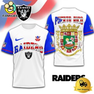 NFL Las Vegas Raiders Puerto Rican Heritage Day 3D Shirt