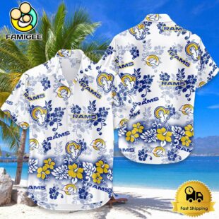 NFL Los Angeles Rams Aloha Paradise Hawaiian Shirt