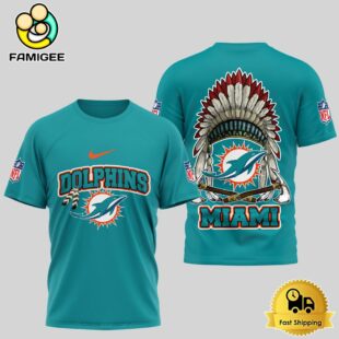 NFL Miami Dolphins The Last Native American Hat 3D Shirt