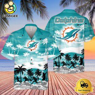 NFL Miami Dolphins Tropical Summer Hawaiian Shirts
