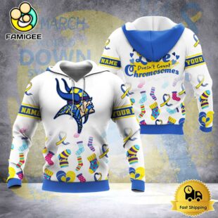 NFL Minnesota Vikings Down Syndrome Awareness 3D Hoodie