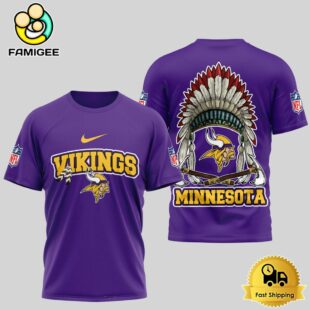 NFL Minnesota Vikings The Last Native American Hat 3D Shirt