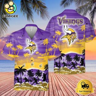 NFL Minnesota Vikings Tropical Summer Hawaiian Shirts