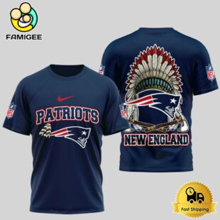 NFL New England Patriots The Last Native American Hat 3D Shirt