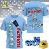 NFL New England Patriots The Smurfs Movie 3D T-Shirt