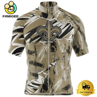 NFL New Orleans Saints Custom Name Mixed Stripes Cycling Jersey, Cycling Shirts