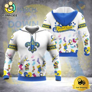 NFL New Orleans Saints Down Syndrome Awareness 3D Hoodie