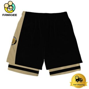 NFL New Orleans Saints Team Logo Custom Name Double-deck Sport Shorts