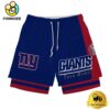 NFL New York Giants Team Logo Custom Name Double-deck Sport Shorts