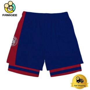 NFL New York Giants Team Logo Custom Name Double-deck Sport Shorts