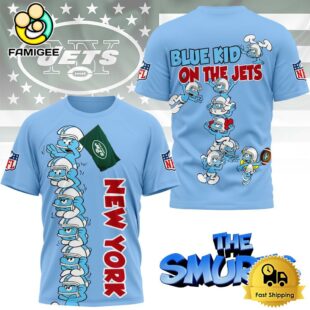 NFL New York Jets The Smurfs Movie 3D T-Shirt