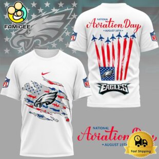 NFL Philadelphia Eagles Celebrates National Aviation Day 3D Shirt