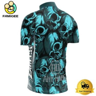 NFL Philadelphia Eagles Custom Name Skull Design Cycling Jersey, Cycling Shirts