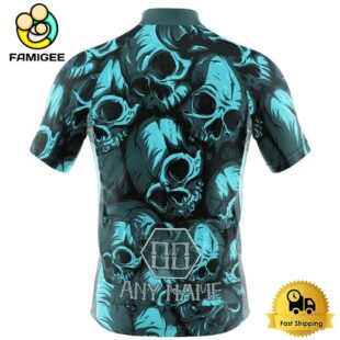 NFL Philadelphia Eagles Custom Name Skull Design Cycling Jersey, Cycling Shirts