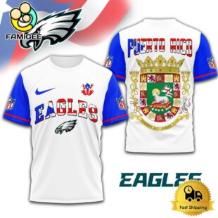 NFL Philadelphia Eagles Puerto Rican Heritage Day 3D Shirt