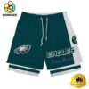NFL Philadelphia Eagles Team Logo Custom Name Double-deck Sport Shorts