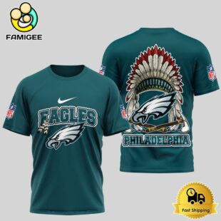 NFL Philadelphia Eagles The Last Native American Hat 3D Shirt