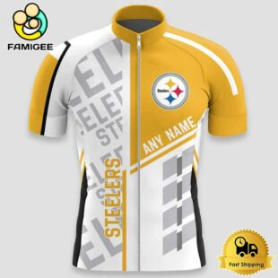 NFL Pittsburgh Steelers Custom Name Cycling Jersey, Cycling Shirts