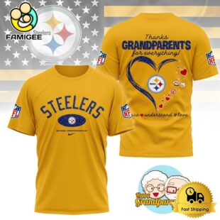 NFL Pittsburgh Steelers Happy National Grandparents Day 3D Shirt