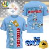 NFL Pittsburgh Steelers The Smurfs Movie 3D T-Shirt