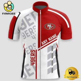 NFL San Francisco 49ers Custom Name Cycling Jersey, Cycling Shirts