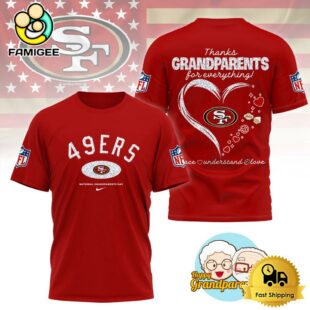 NFL San Francisco 49ers Happy National Grandparents Day 3D Shirt