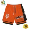 NFL San Francisco Giants Team Logo Custom Name Double-deck Sport Shorts