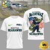 NFL Seattle Seahawks Dangerous Alligator Alcatraz 3D Shirt