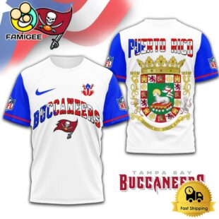 NFL Tampa Bay Buccaneers Puerto Rican Heritage Day 3D Shirt