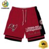 NFL Tampa Bay Buccaneers Team Logo Custom Name Double-deck Sport Shorts