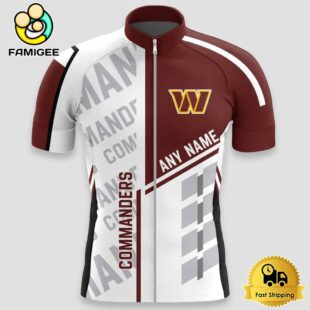 NFL Washington Commanders Custom Name Cycling Jersey, Cycling Shirts