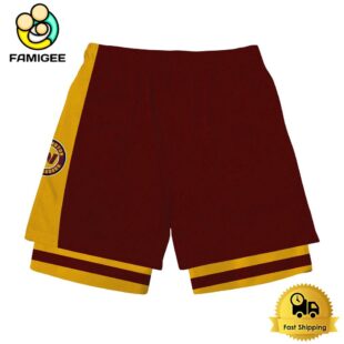 NFL Washington Commanders Team Logo Custom Name Double-deck Sport Shorts
