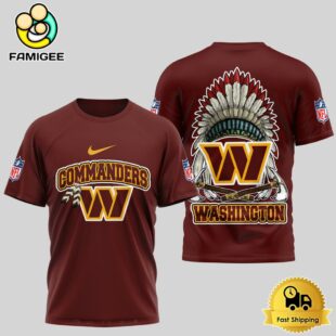 NFL Washington Commanders The Last Native American Hat 3D Shirt