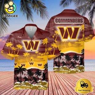 NFL Washington Commanders Tropical Summer Hawaiian Shirts