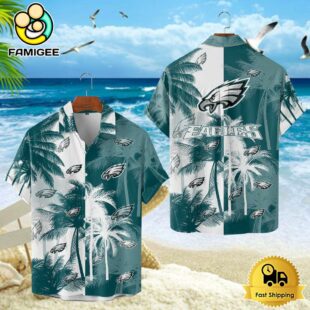 Philadelphia Eagles Hawaiian Shirt, NFL Resort wear