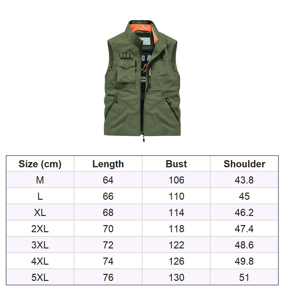 size Sleeveless Jacket
