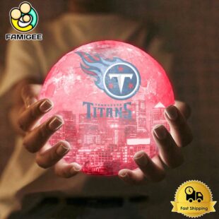 Tennessee Titans City Skyline NFL Logo Design Moon Lamp