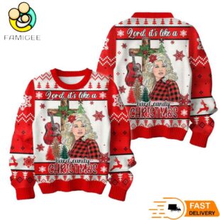 A Holly Dolly Parton Christmas Ugly Sweater