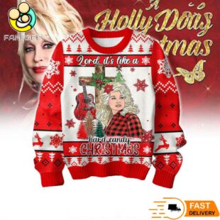 A Holly Dolly Parton Christmas Ugly Sweater