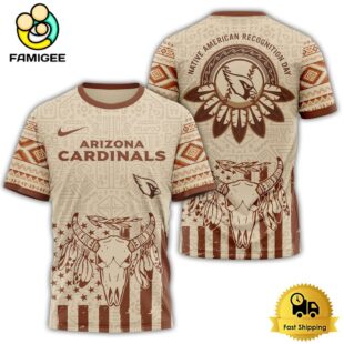 Arizona Cardinals NFL Native American Recognition Day 3D Shirt